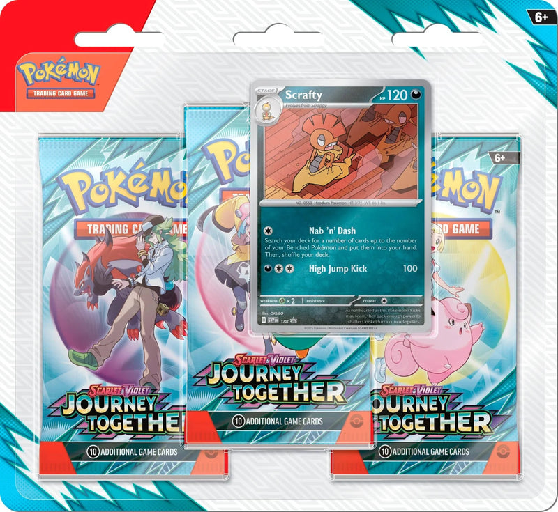 Pokemon TCG: Scarlet & Violet - Journey Together Three-Booster Blister